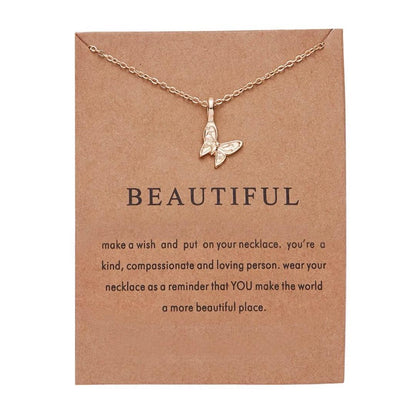 Gold Plated butterfly Necklace