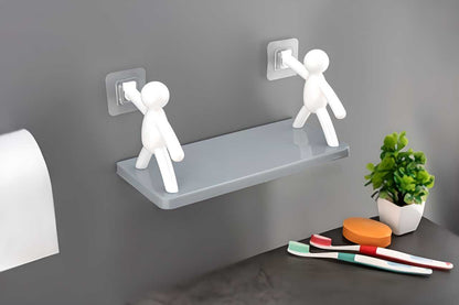 Bathroom  Storage Basin Cabinet Plastic Wall Shelf