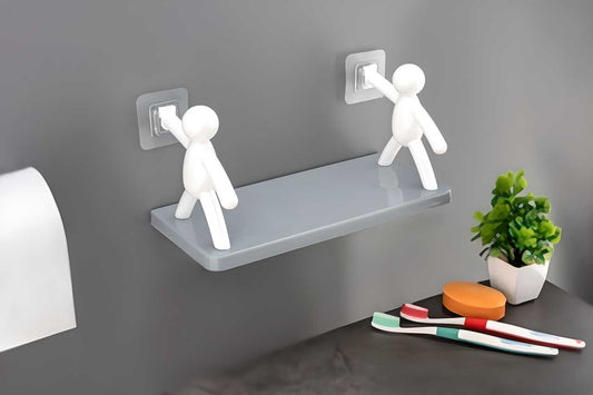 Bathroom  Storage Basin Cabinet Plastic Wall Shelf